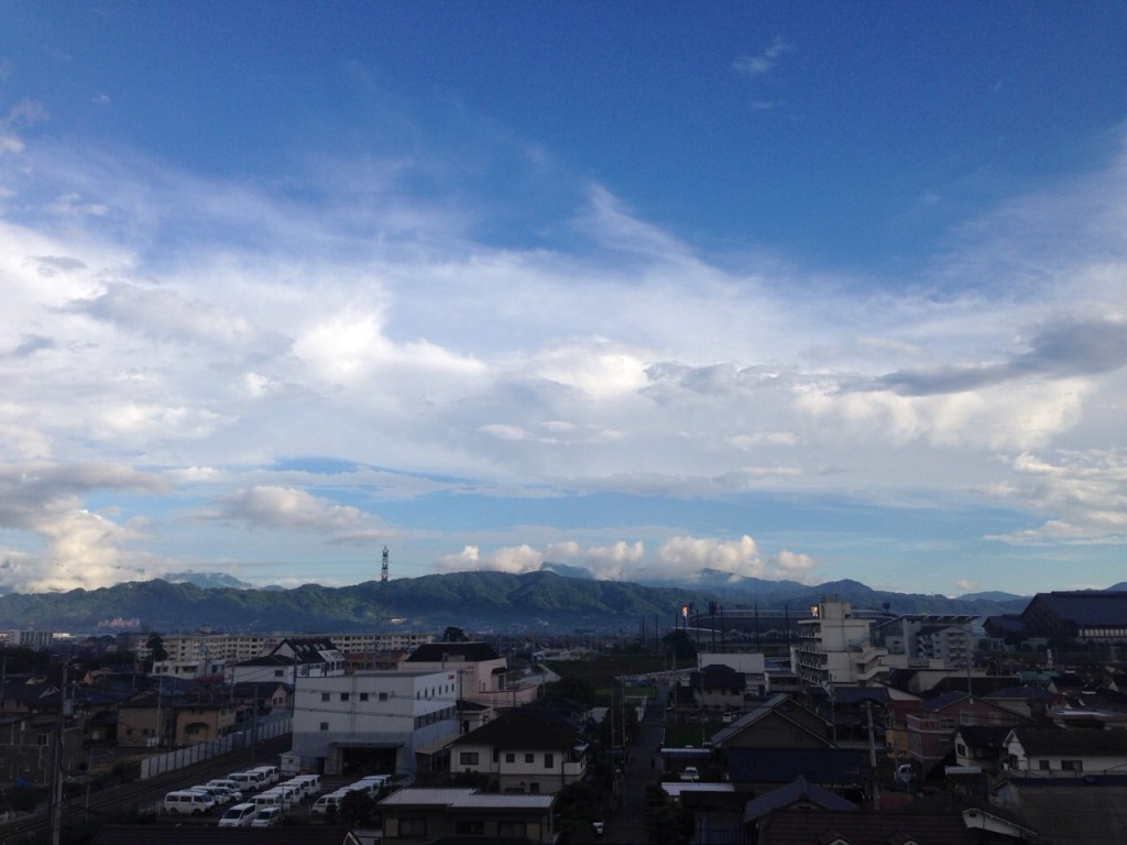 雨上がりの松山市